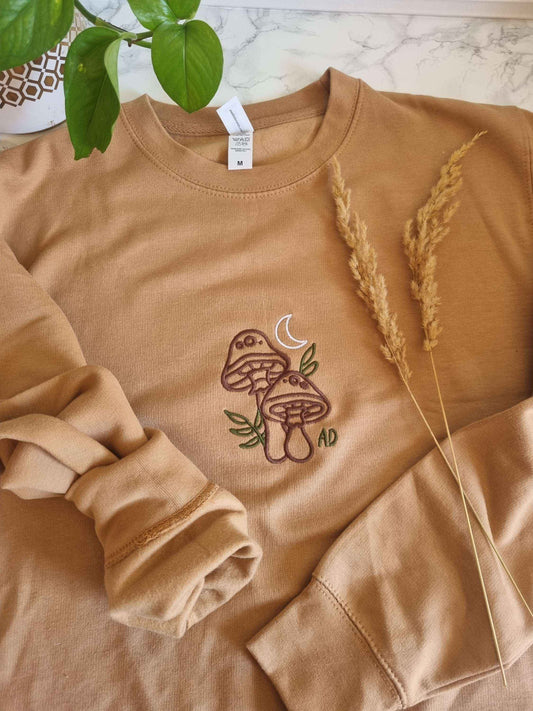 Mushroom Embroidered Sweatshirt