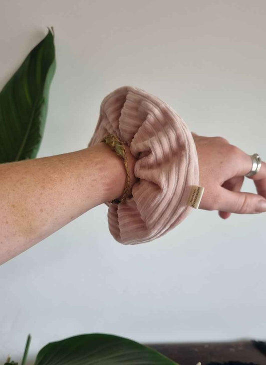 Handmade Chunky Scruchie - Rose Pink