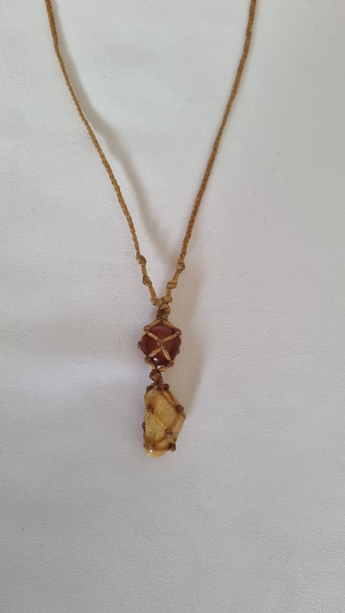 Handmade crystal necklace