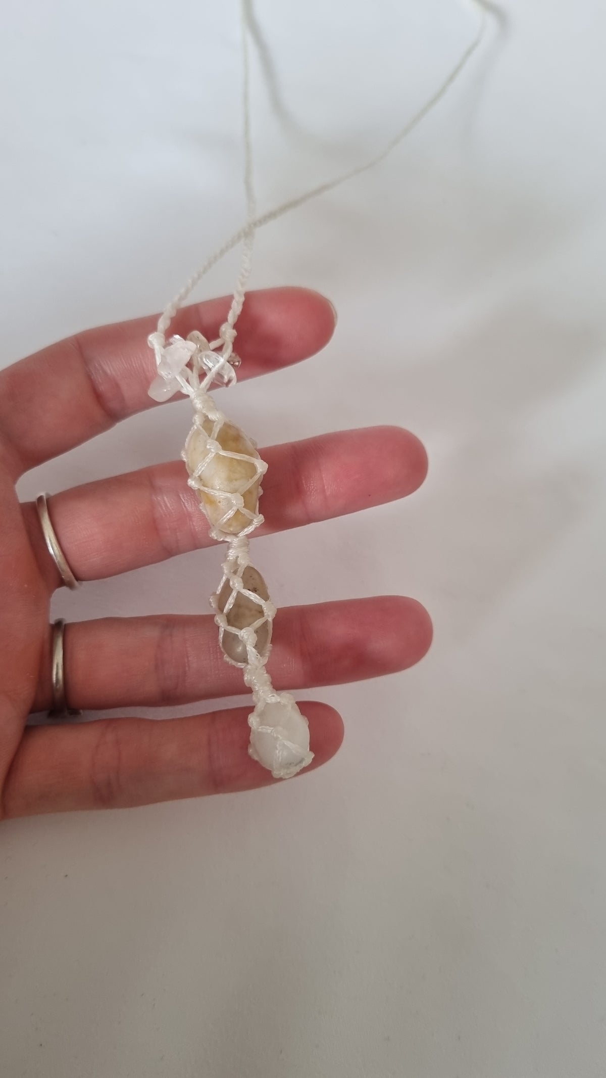 Handmade crystal necklace