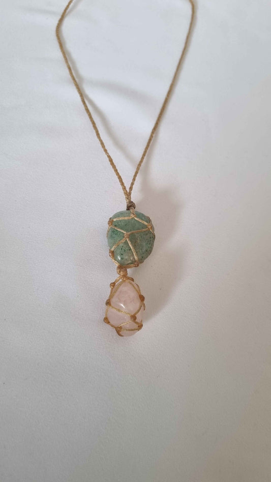 Handmade crystal necklace
