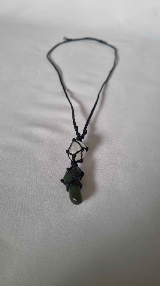 Handmade crystal necklace