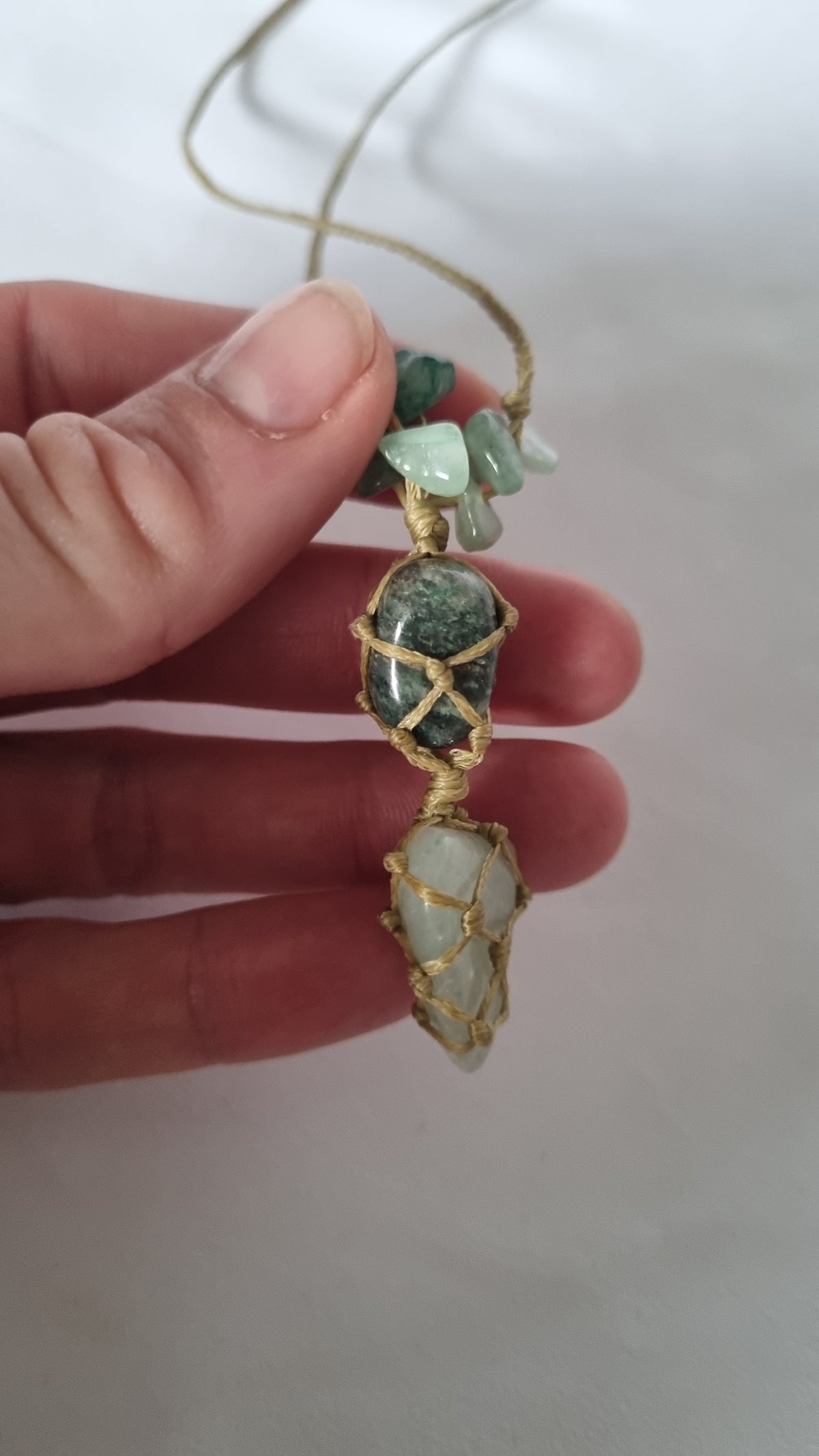 Handmade crystal necklace