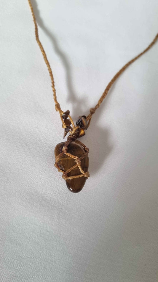 Handmade crystal necklace