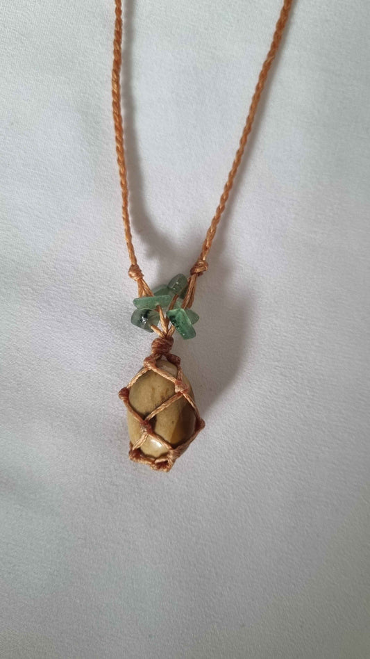 Handmade crystal necklace