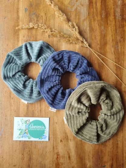 Handmade Chunky Scruchie - Navy