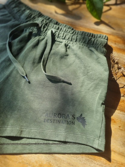 Washed Khaki Organic Shorts