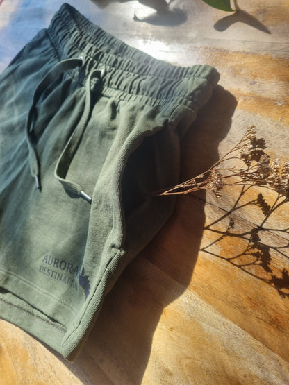 Washed Khaki Organic Shorts