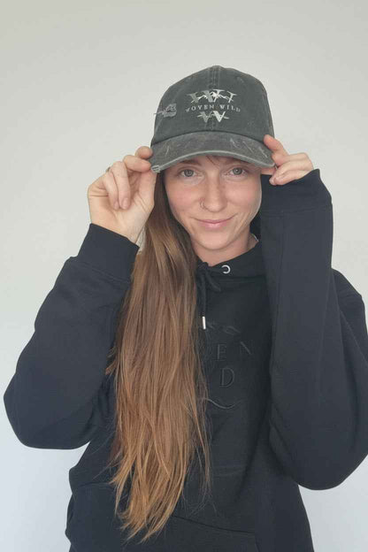 Woven Wild Distressed Vintage Cap