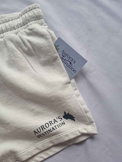 Washed Ivory Organic Shorts