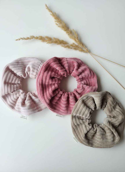 Handmade Chunky Scruchie - Hot Pink