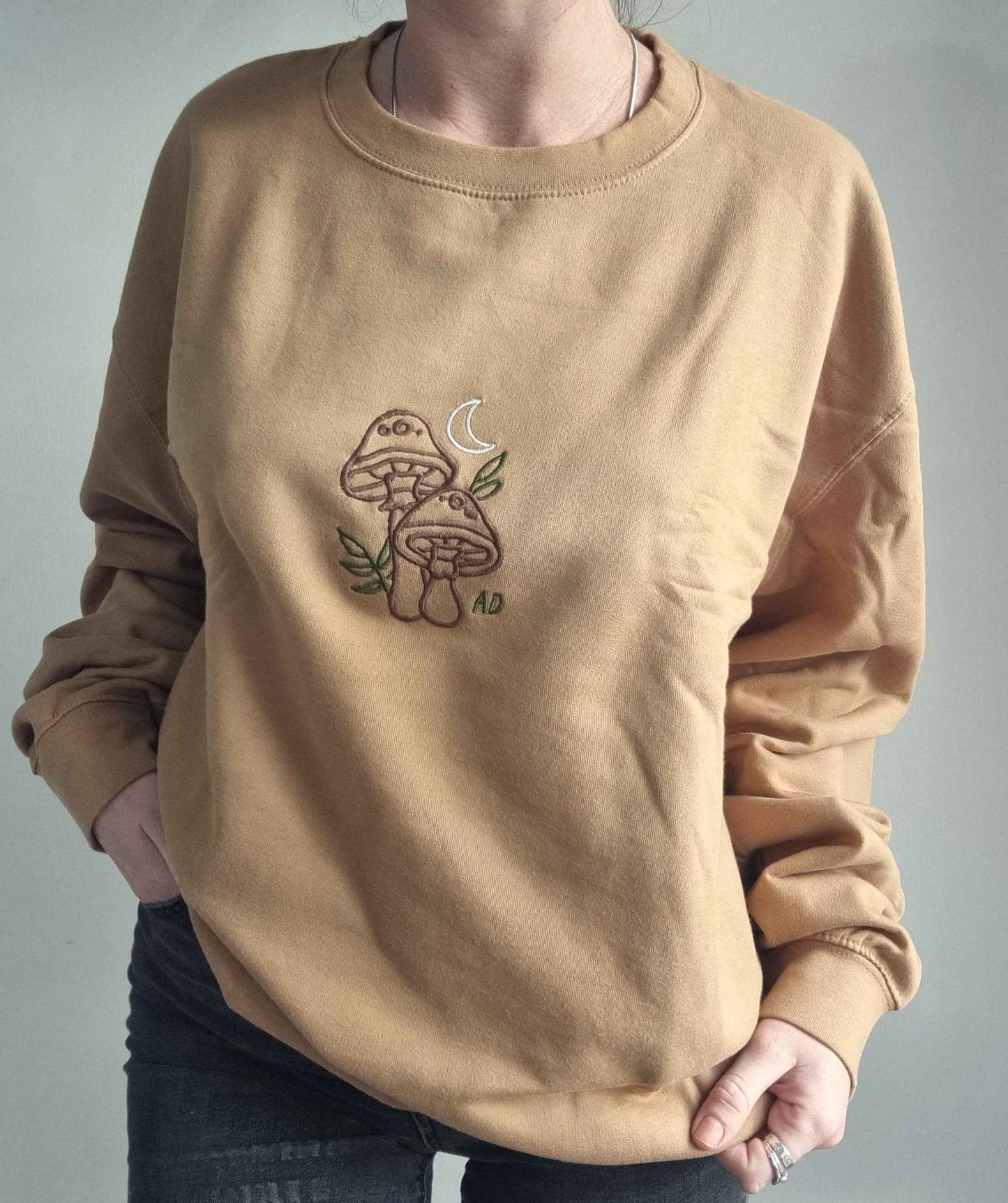 Mushroom Embroidered Sweatshirt
