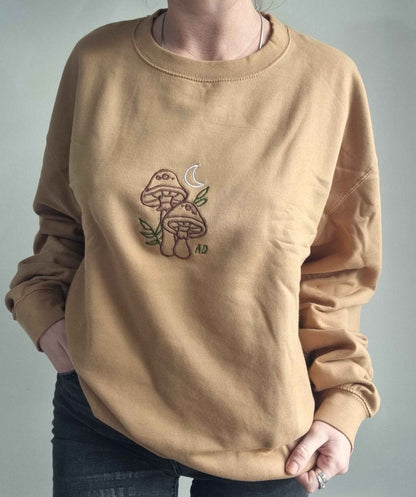 Mushroom Embroidered Sweatshirt