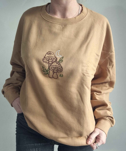 Mushroom Embroidered Sweatshirt
