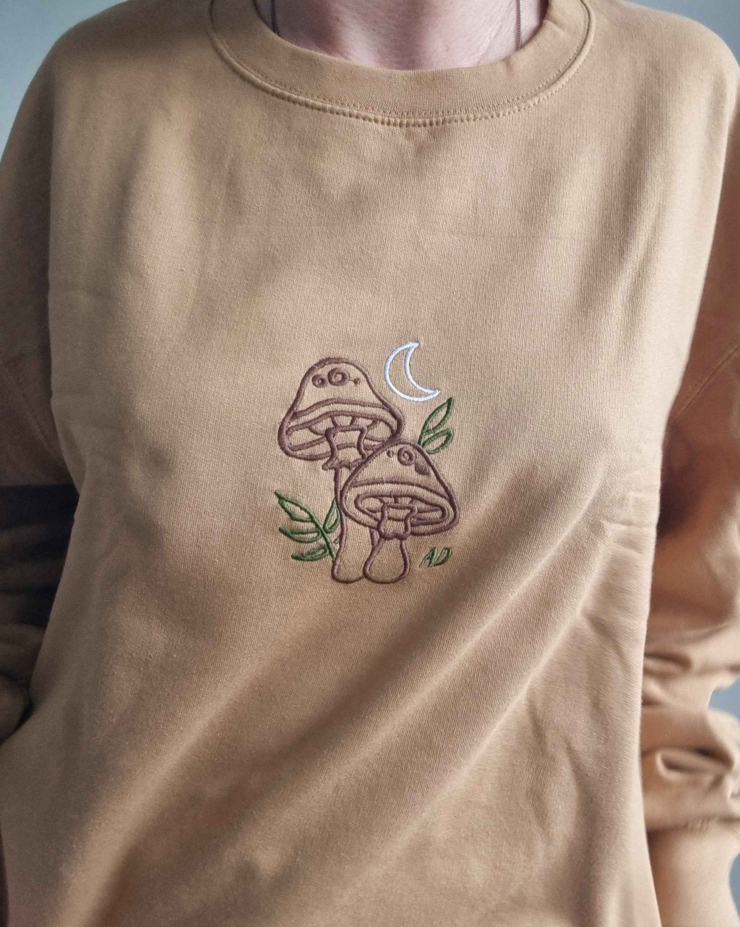 Mushroom Embroidered Sweatshirt