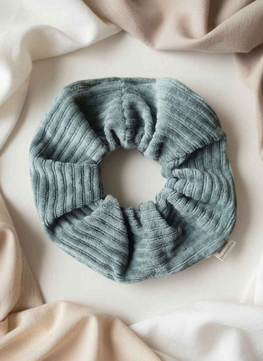 Handmade Chunky Scruchie - Blue Sage