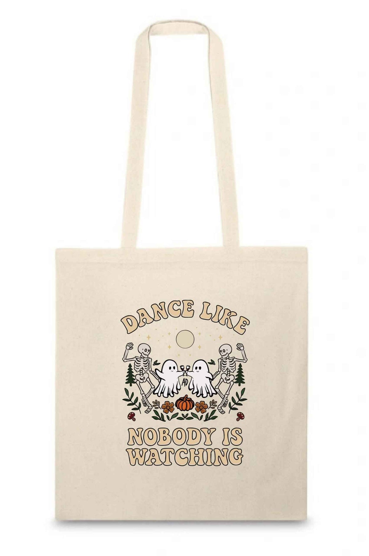 100% Cotton Ghost & Skeletons Tote
