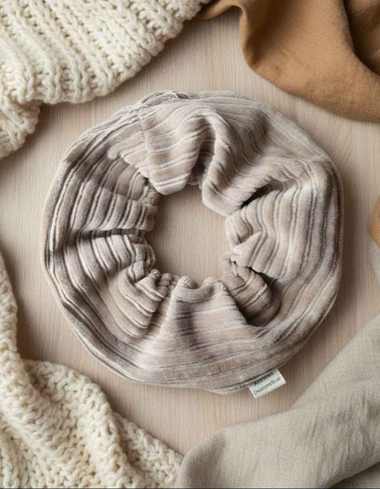 Handmade Chunky Scruchie - Natural Beige