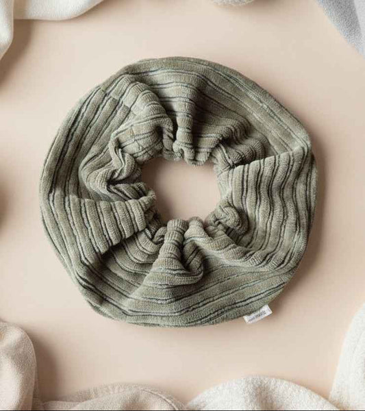 Handmade Chunky Scruchie - Light Moss Green
