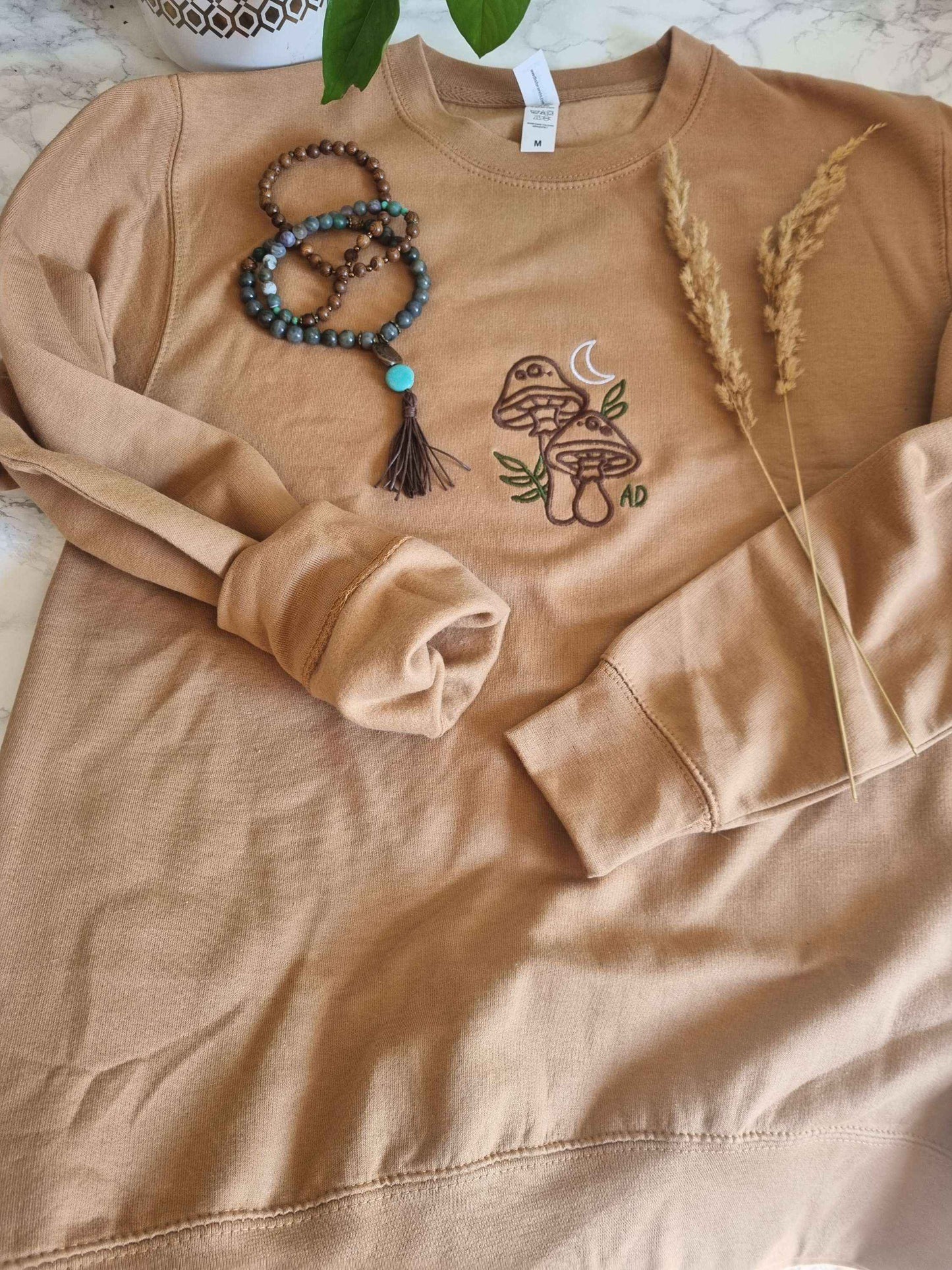 Mushroom Embroidered Sweatshirt