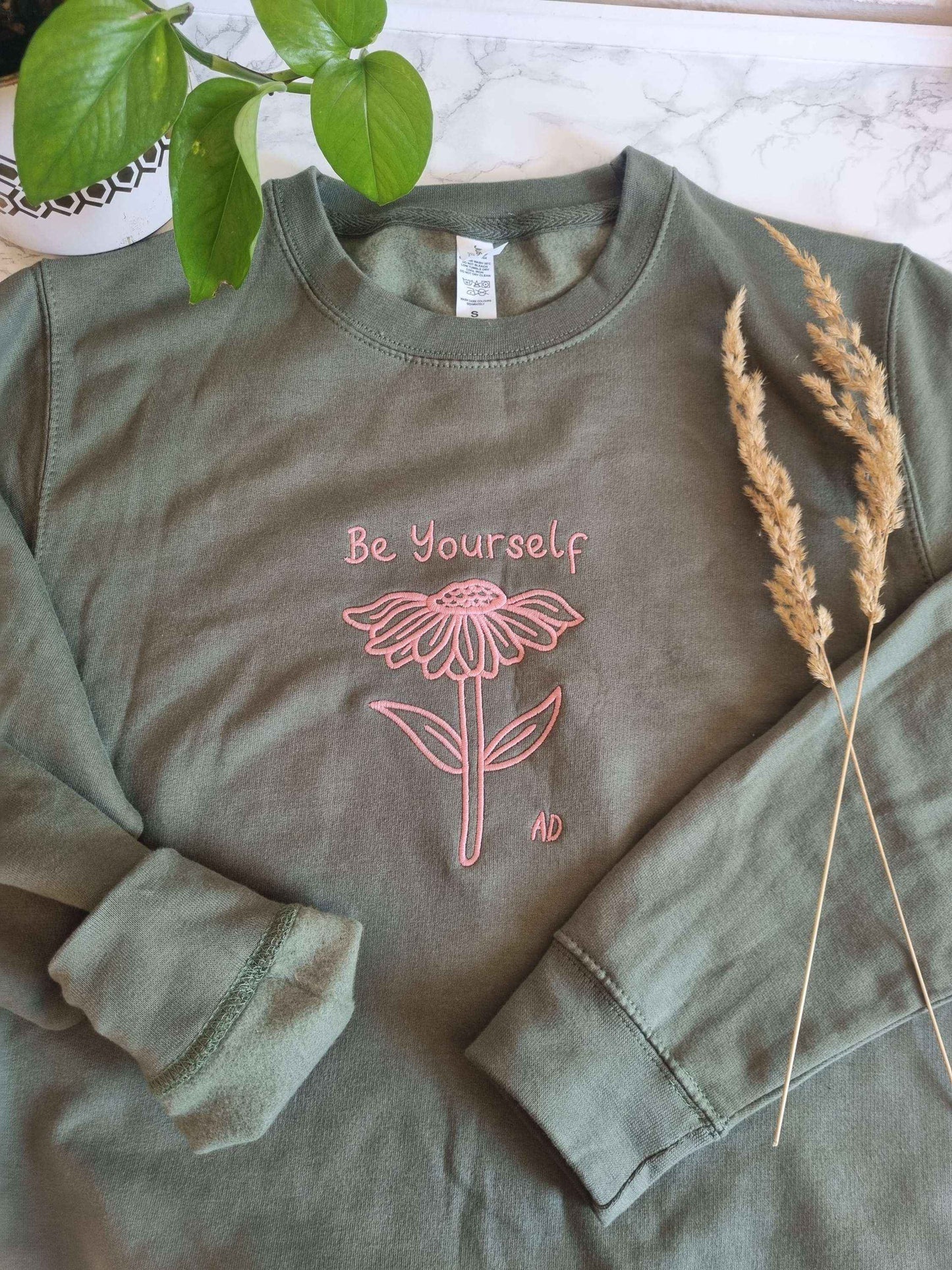 Be Yourself Embroidered Sweatshirt