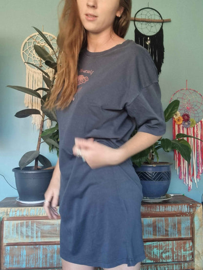 Washed Navy Be Yourself T-Shirt Dress