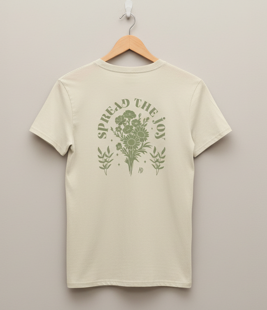Spread Joy 100% Organic Ringspun Cotton T-Shirt