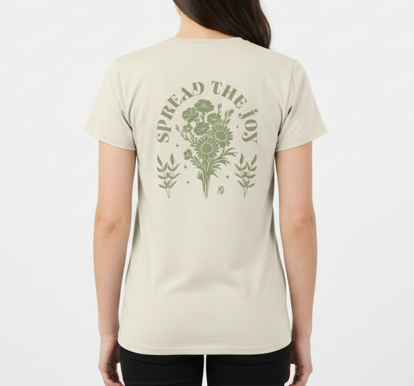 Spread Joy 100% Organic Ringspun Cotton T-Shirt