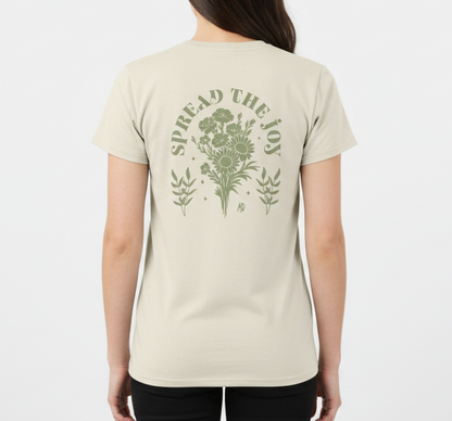 Spread Joy 100% Organic Ringspun Cotton T-Shirt