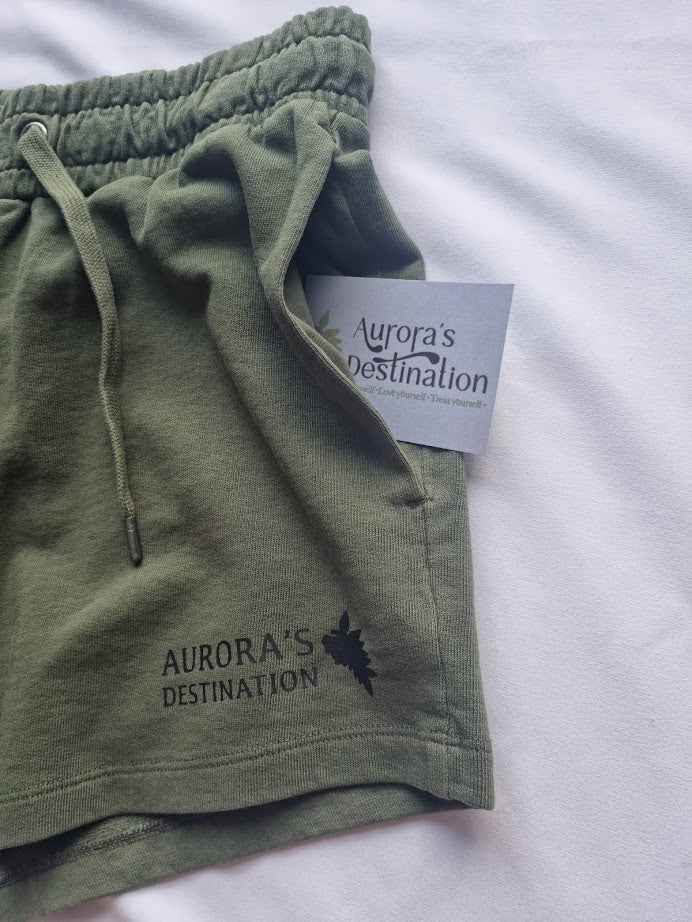 Washed Khaki Organic Shorts