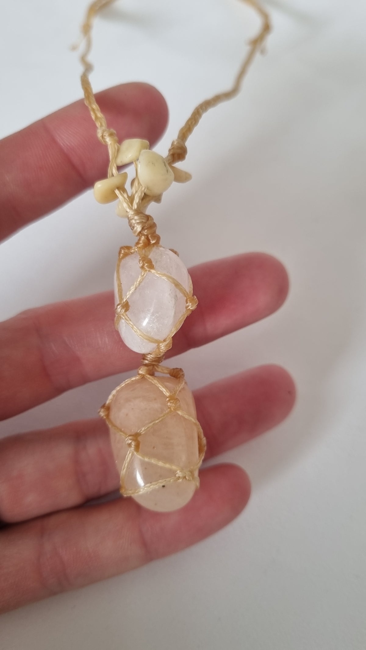 Handmade crystal necklace