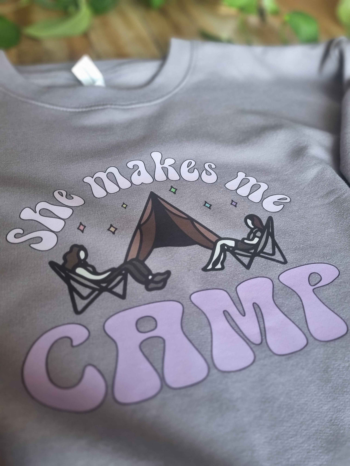 Not About Camping Sweatshirt