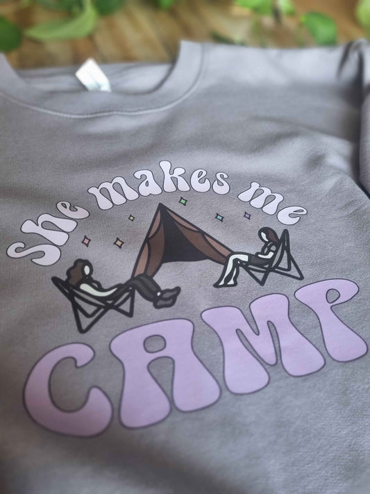 Not About Camping Sweatshirt