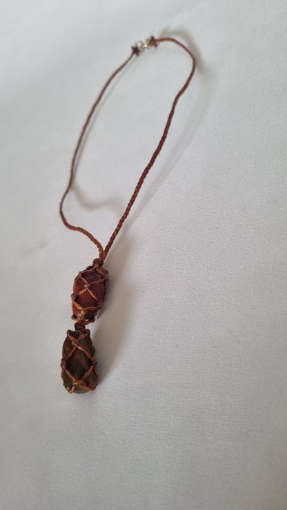 Handmade crystal necklace