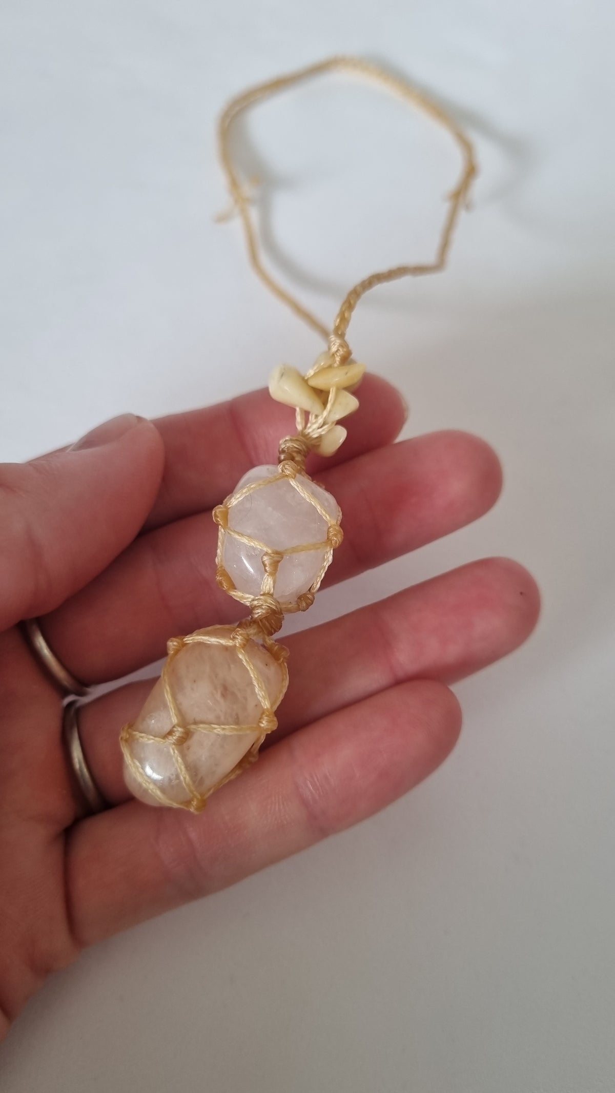 Handmade crystal necklace