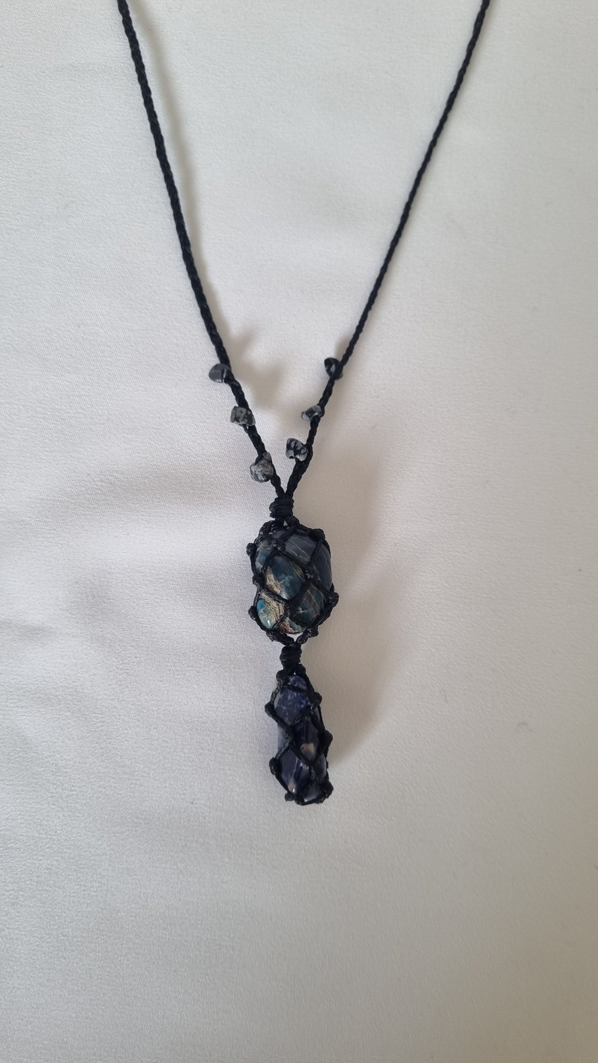 Handmade crystal necklace