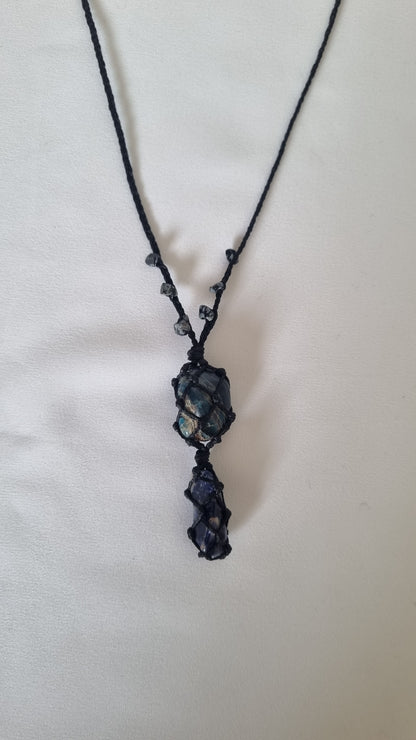 Handmade crystal necklace