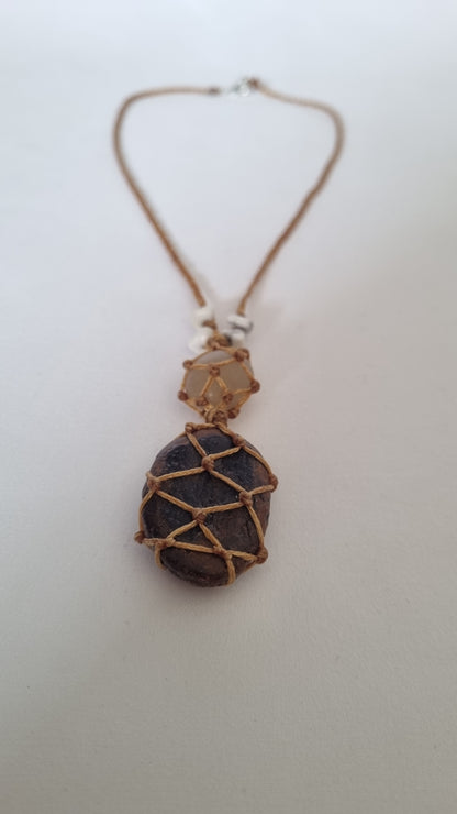 Handmade crystal necklace
