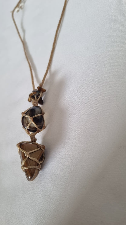 Handmade crystal necklace