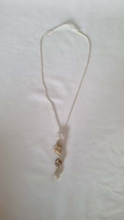 Handmade crystal necklace