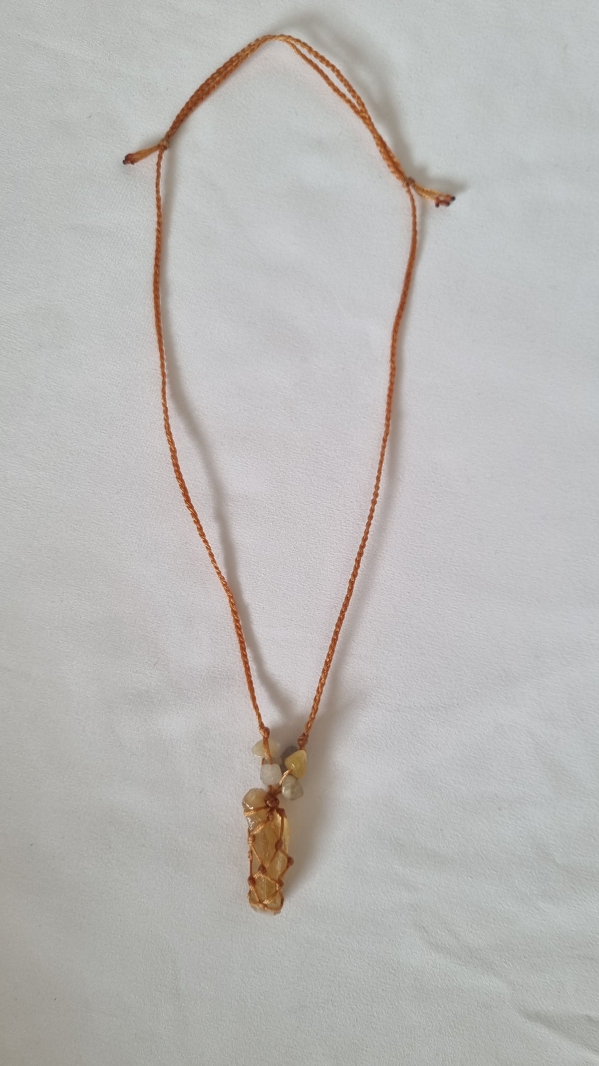 Handmade crystal necklace