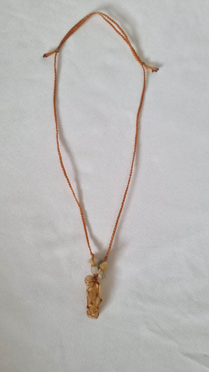 Handmade crystal necklace