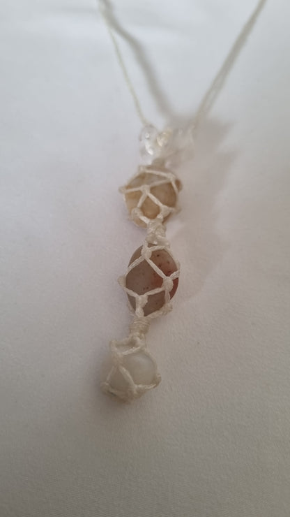 Handmade crystal necklace