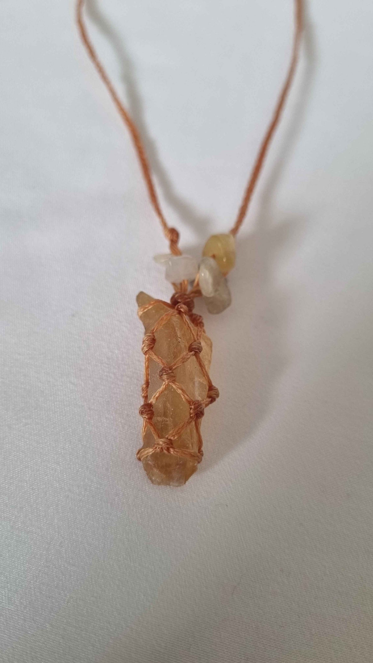 Handmade crystal necklace