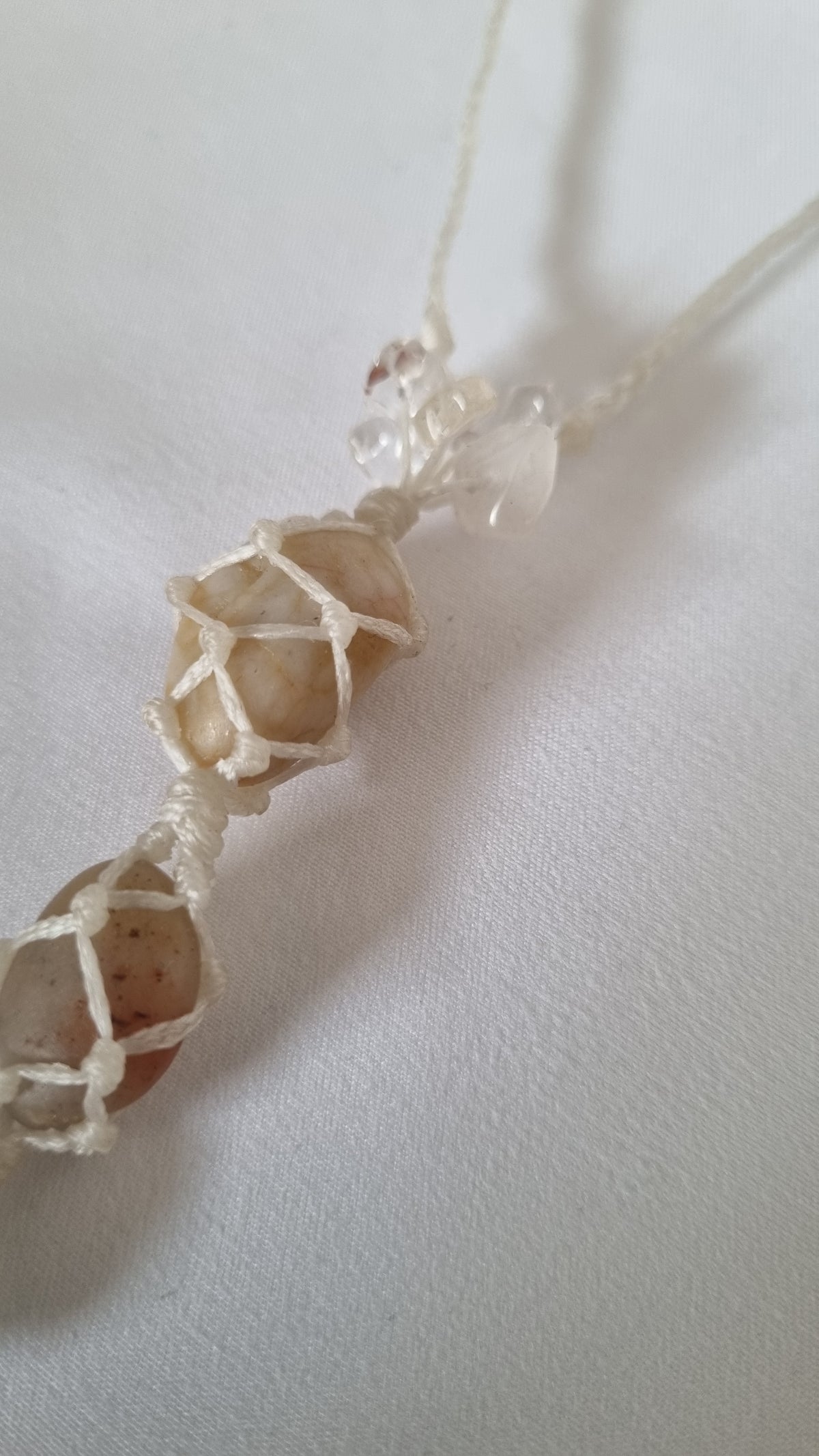 Handmade crystal necklace