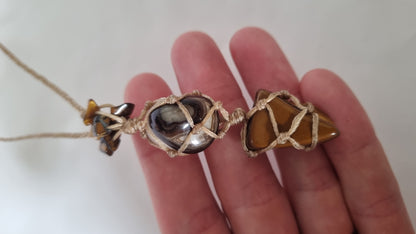 Handmade crystal necklace