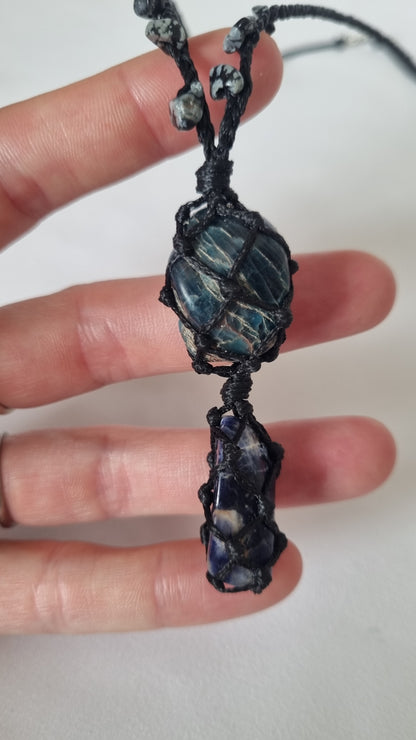Handmade crystal necklace