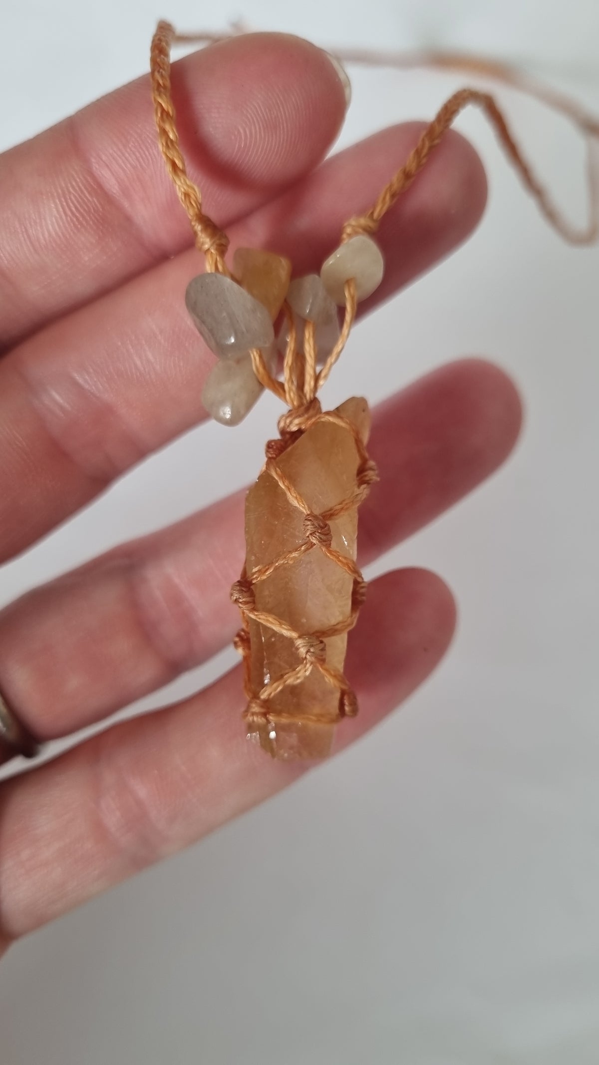 Handmade crystal necklace