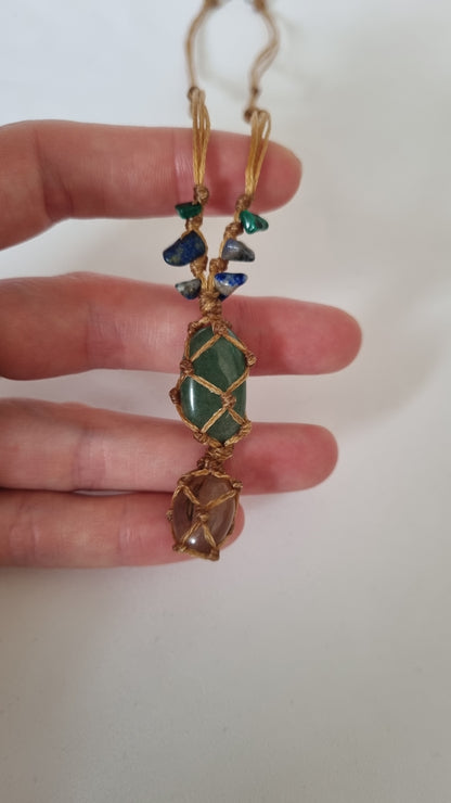 Handmade crystal necklace