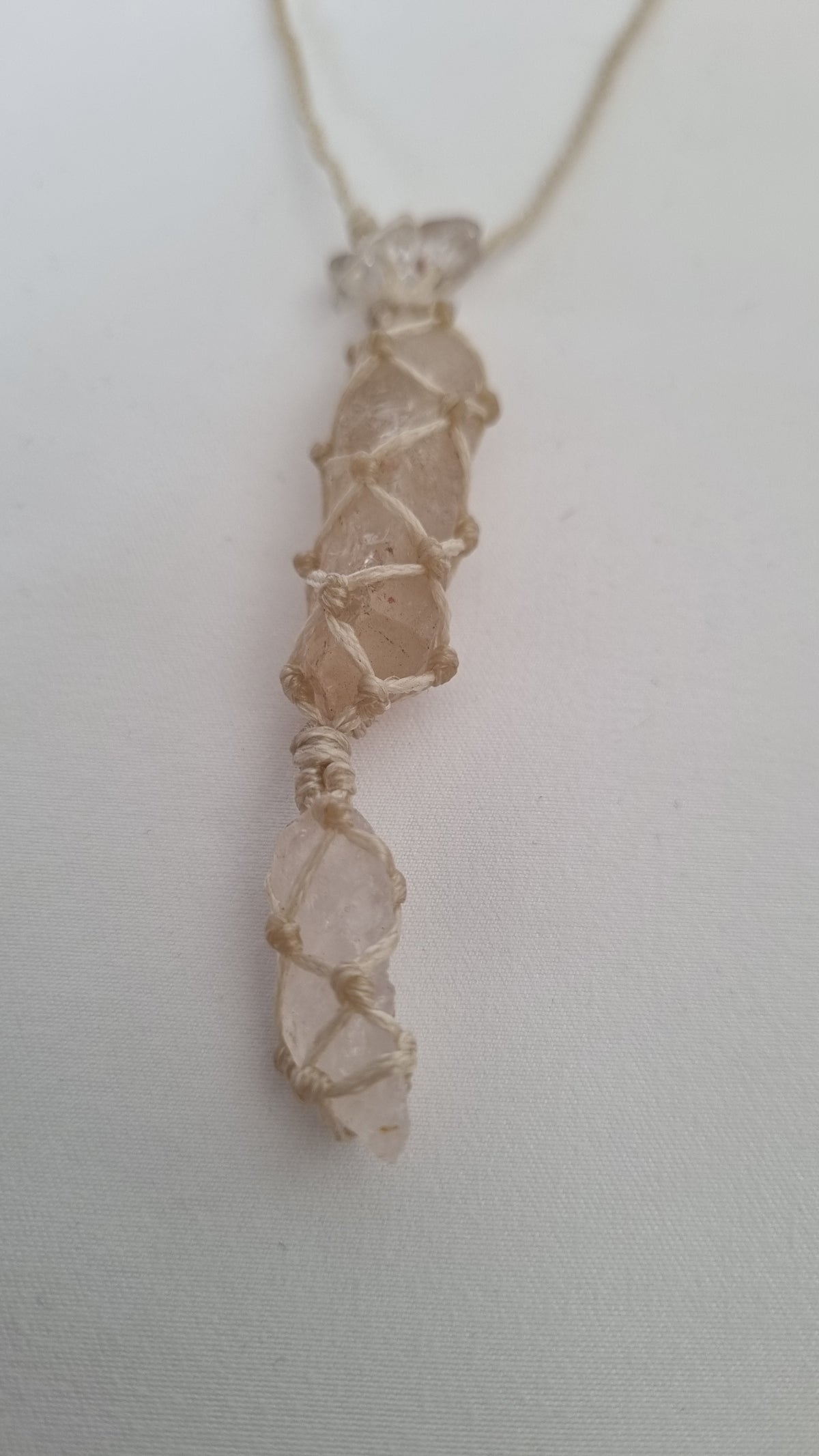 Handmade crystal necklace
